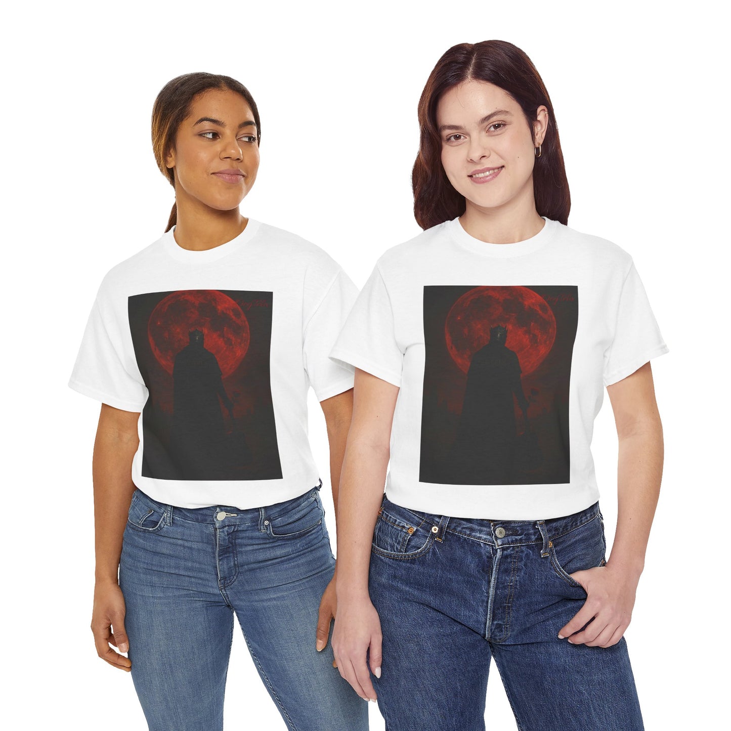 T-Shirt Oegtela King of the Red Moon Unisex Heavy Cotton Tee