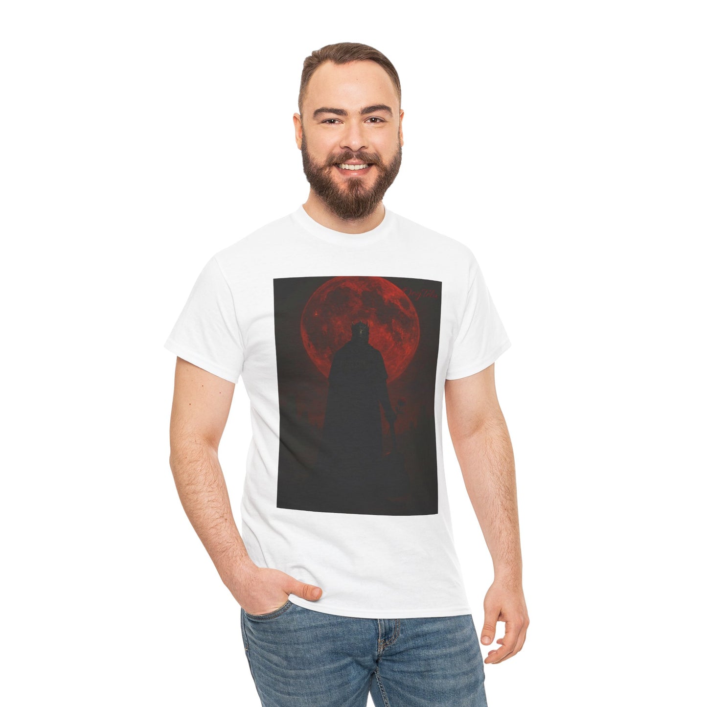 T-Shirt Oegtela King of the Red Moon Unisex Heavy Cotton Tee