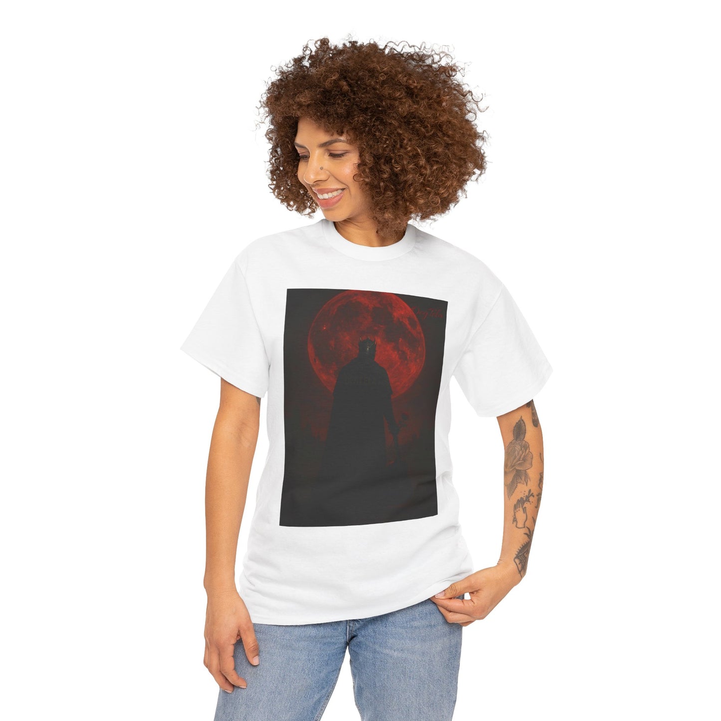 T-Shirt Oegtela King of the Red Moon Unisex Heavy Cotton Tee