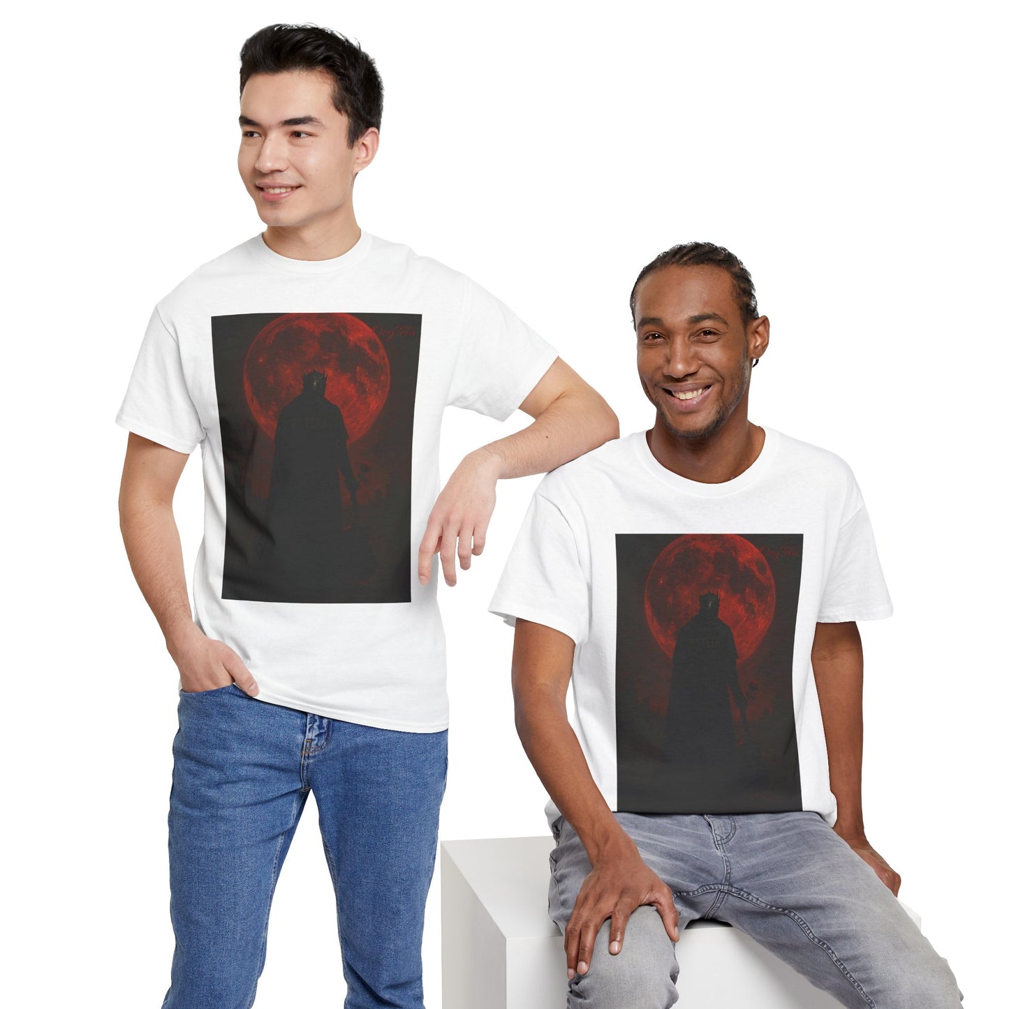 T-Shirt Oegtela King of the Red Moon Unisex Heavy Cotton Tee