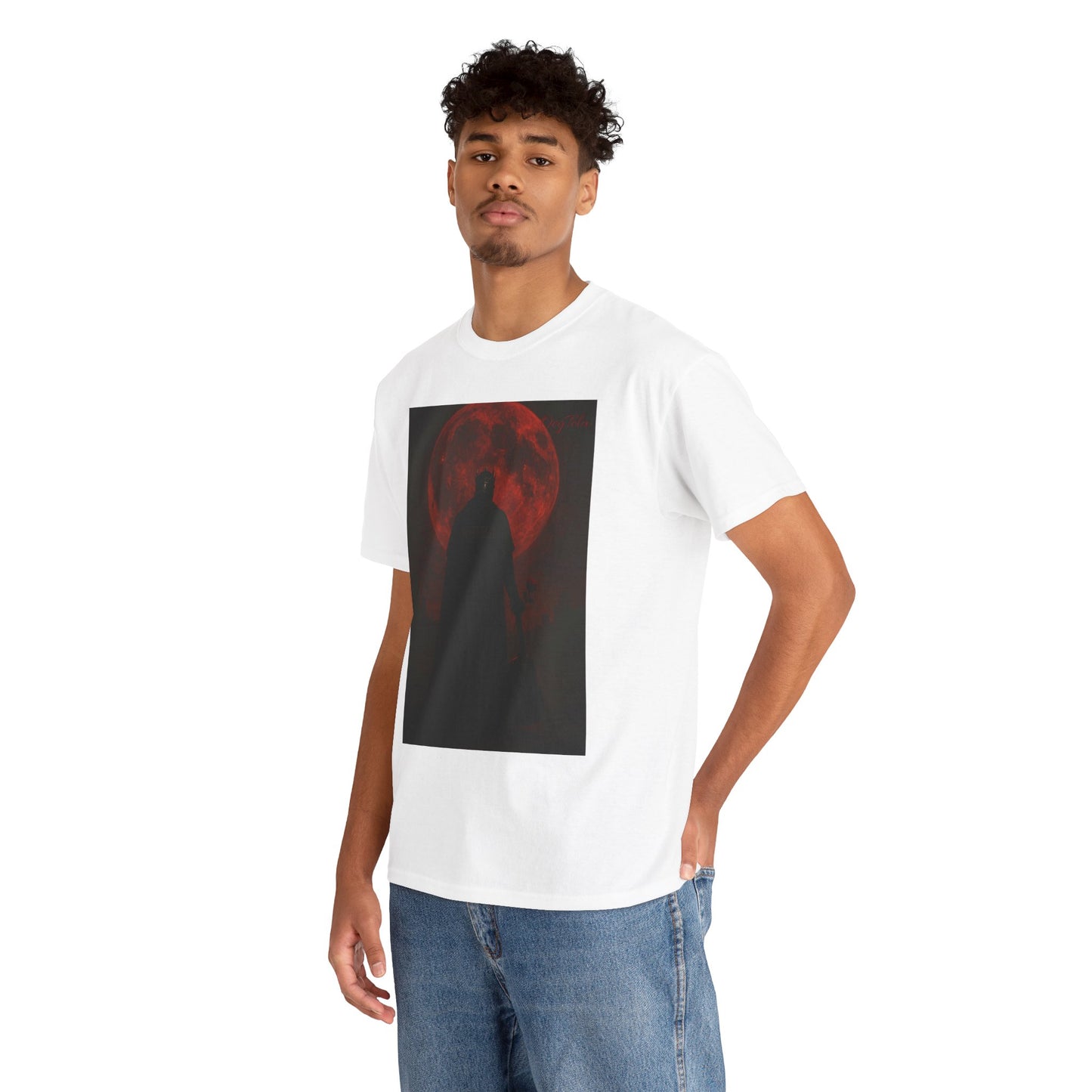 T-Shirt Oegtela King of the Red Moon Unisex Heavy Cotton Tee