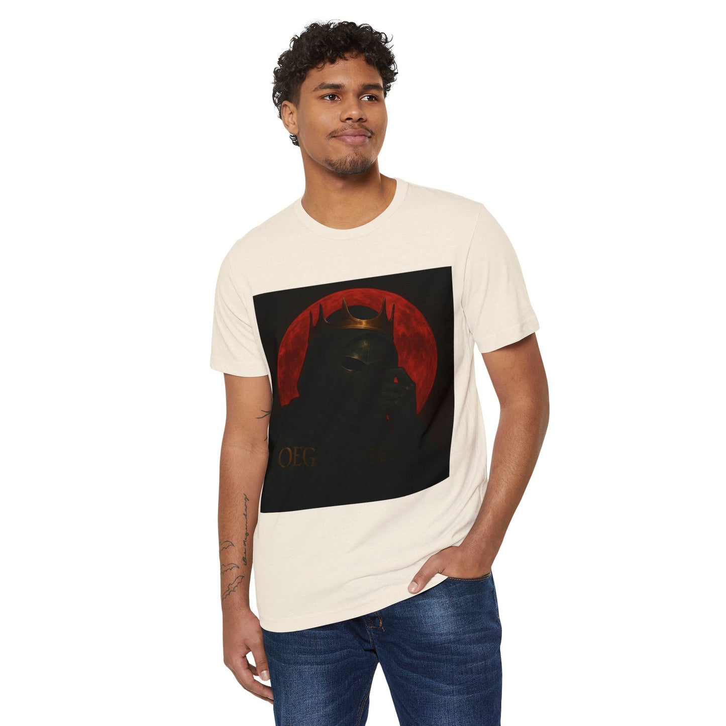 Organic T-Shirt - Oegtela King of the Red Moon Casual Wear