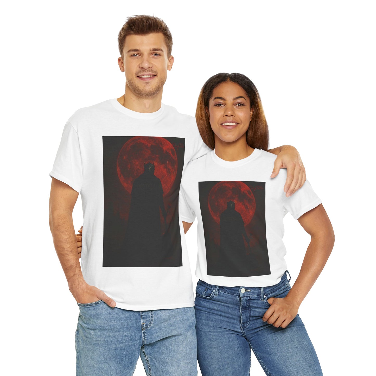 T-Shirt Oegtela King of the Red Moon Unisex Heavy Cotton Tee