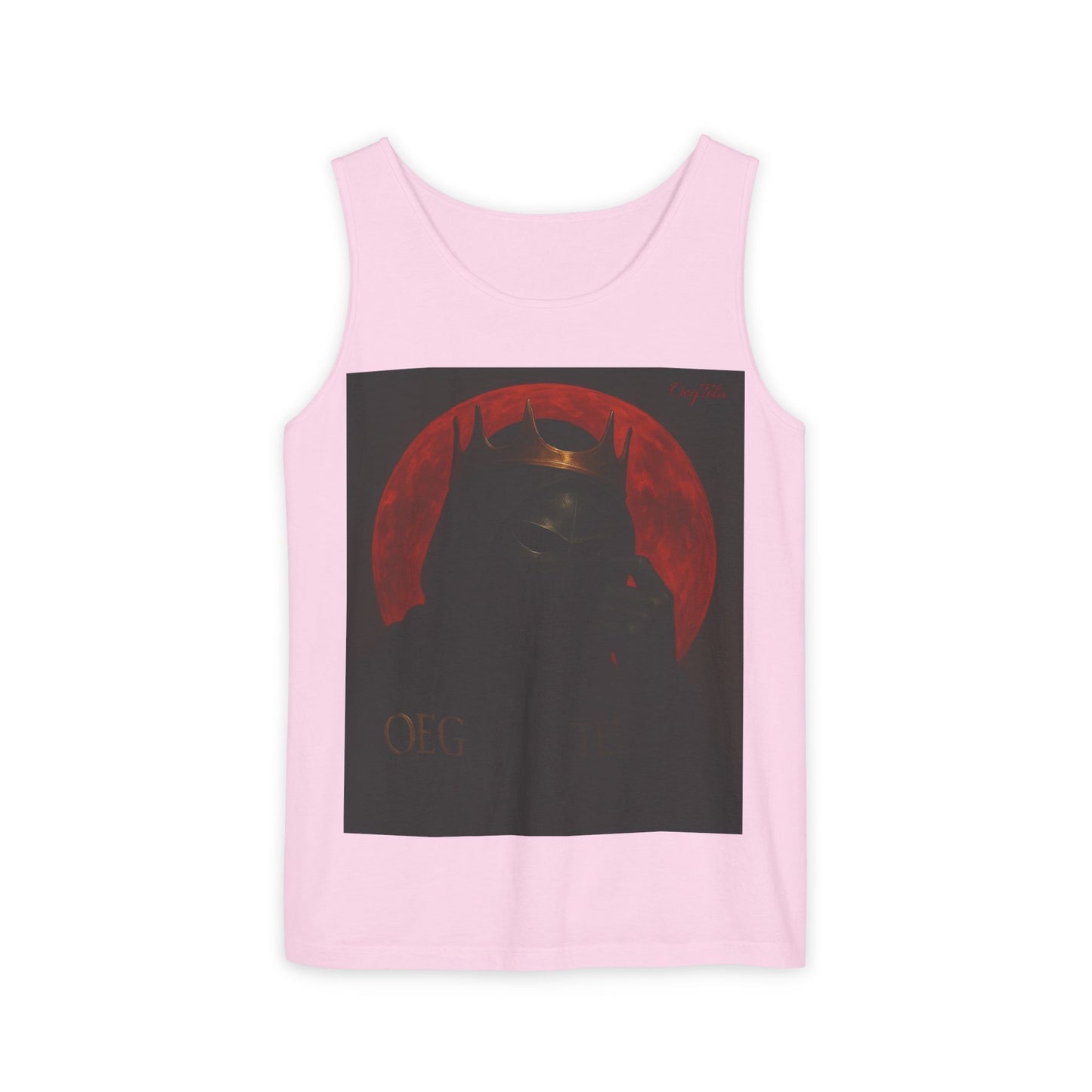 Oegtela King of the red moon Unisex Graphic Tank Top, Casual Summer Wear, Festival Outfit, Gift for Fans,