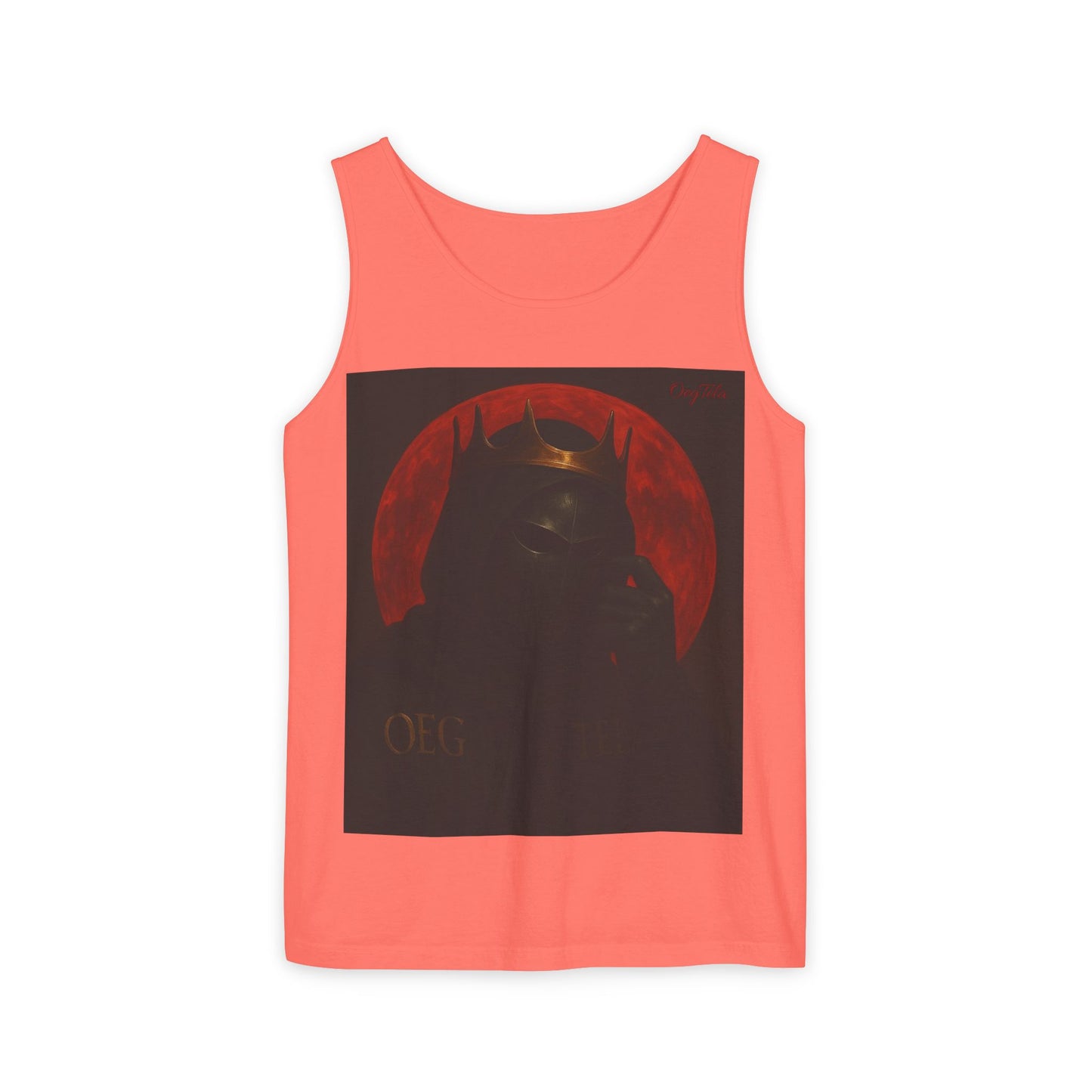 Oegtela King of the red moon Unisex Graphic Tank Top, Casual Summer Wear, Festival Outfit, Gift for Fans,