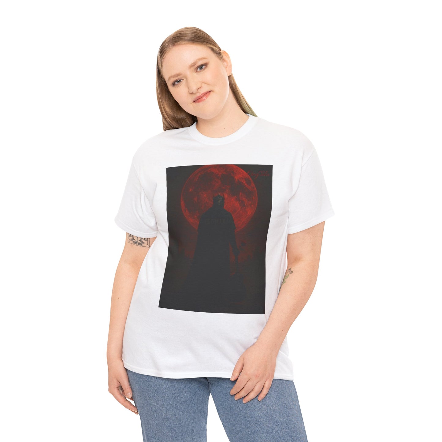 T-Shirt Oegtela King of the Red Moon Unisex Heavy Cotton Tee